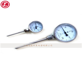 Bimetal thermometer for industrial reactor